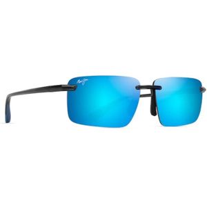 Maui Jim, Accessoires, unisex, Blauw, ONE Size, Gepolariseerde zonnebril Laulima Blauw Glanzend