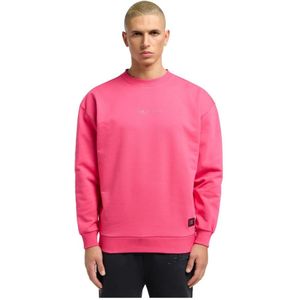 Carlo Colucci, Sweatshirts & Hoodies, Heren, Roze, 2Xl, Katoen, Premium Sweatshirt - La Famiglia D'ottavio