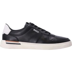 Hugo Boss, Schoenen, Heren, Zwart, 44 EU, Leer, Sneakers