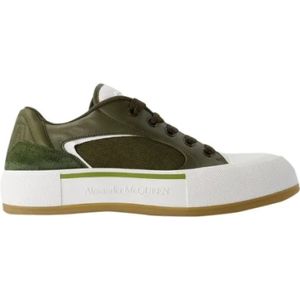 Alexander McQueen Pre-owned, Pre-owned, Heren, Groen, 42 EU, Leer, Pre-owned Leather sneakers