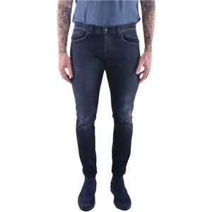 Dondup, Jeans, Heren, Zwart, W30, Katoen, Slim-fit Skinny Jeans