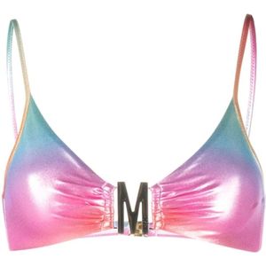 Moschino, Badkleding, Dames, Veelkleurig, L, Multicolor Zee Kleding Bikini Top