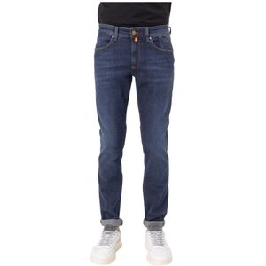 Jeckerson, Jeans, Heren, Blauw, W31, Katoen, Rechte jeans