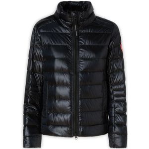 Canada Goose, Jassen, Dames, Zwart, M, Nylon, Stijlvolle Winterjassen voor Mannen