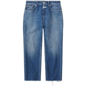 Closed, Jeans, Dames, Blauw, W30 L32, Denim, Middelblauwe Denim Jeans - A Better Blue Collectie