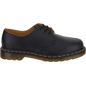 Dr. Martens, Zwarte Leren Instappers met Veters Zwart, Heren, Maat:40 EU