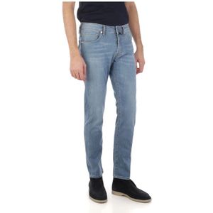 Incotex, Jeans, Heren, Blauw, W34, Denim, Slim-fit Denim Jeans