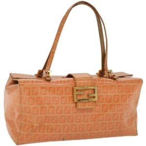 Fendi Vintage, Pre-owned, Dames, Oranje, ONE Size, Pre-owned Plastic handbags