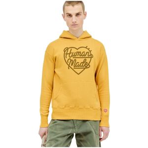 Human Made, Sweatshirts & Hoodies Geel, Heren, Maat:XL