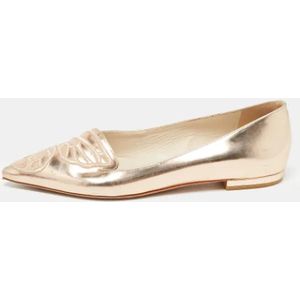 Sophia Webster Pre-owned, Pre-owned, Dames, Geel, 37 EU, Leer, Pre-owned Leather flats