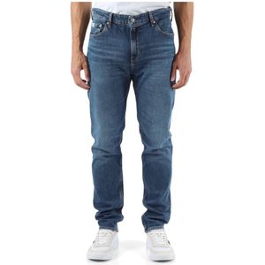 Calvin Klein Jeans, Jeans, Heren, Blauw, W31, Katoen, Authentieke Dad Jeans