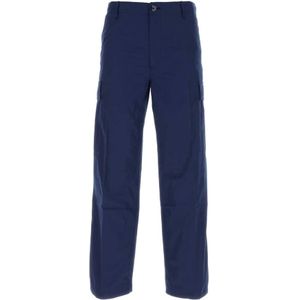 Kenzo, Klassieke blauwe katoenen cargobroek Blauw, Heren, Maat:W40