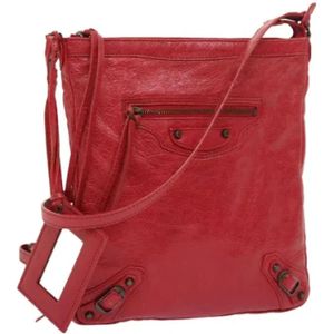 Balenciaga Vintage, Pre-owned, Dames, Rood, ONE Size, Leer, Pre-owned Leather balenciaga-bags