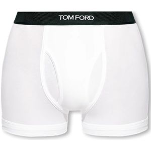Tom Ford, Boxershorts met logo Wit, Heren, Maat:S