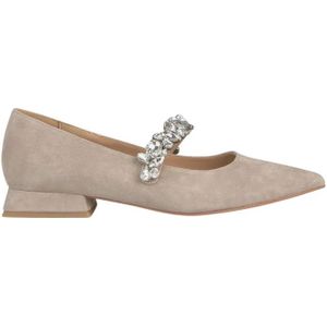 Alma EN Pena, Camel Ballerina met Versierd Detail Bruin, Dames, Maat:40 EU