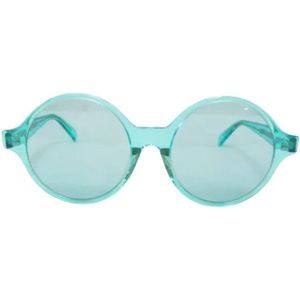 Celine Vintage, Pre-owned, Dames, Groen, ONE Size, Pre-owned Plastic sunglasses