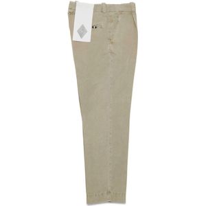 Amish, Broeken, Heren, Beige, S, Nick Chino Poplin Pigment Dye Broek