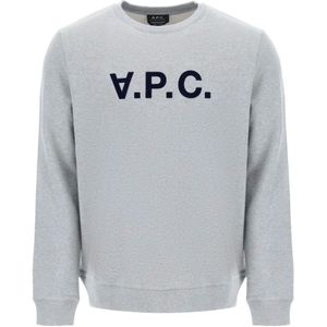 A.p.c., Sweatshirts Grijs, Heren, Maat:M