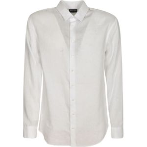 Giorgio Armani, Formal Shirts Wit, Heren, Maat:XL