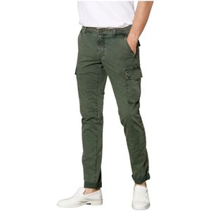 Mason's, Cargo Broek Chile Extra Slim Fit Groen, Heren, Maat:S