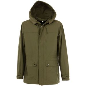 Liu Jo, Jassen, Heren, Groen, 2Xl, Katoen, Militair Groene Parka Jas