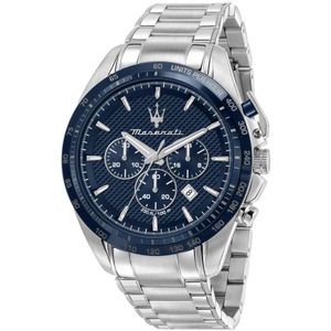 Maserati, Accessoires, Heren, Grijs, ONE Size, Chronograaf horloge met datumvenster
