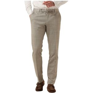 Zuitable, Broeken, Heren, Beige, 3Xl, Polyester, Heren Zandkleurige Pantalon