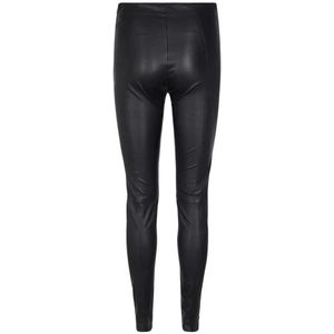 MOS Mosh, Broeken, Dames, Zwart, S, Stretch Leren Leggings