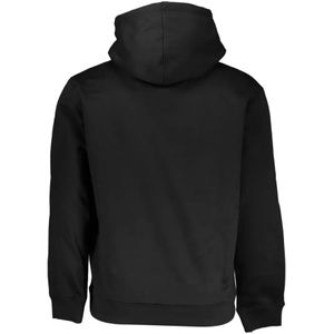 Calvin Klein, Sweatshirts & Hoodies, Heren, Zwart, 2Xl, Polyester, Zwarte Fleece Hoodie