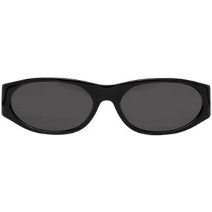 Flatlist, Italiaanse zonnebril met ovale montuur Zwart, unisex, Maat:ONE Size