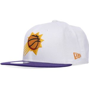 New Era, Accessoires, Heren, Wit, S, Katoen, Platte klep pet NBA Phoenix Suns