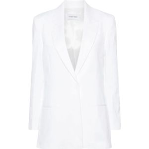 Calvin Klein, Blazers Wit, Dames, Maat:XS