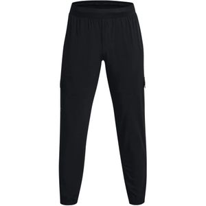 Under Armour, Broeken, Heren, Zwart, M, Leer, Stretch Geweven Cargo Broek voor Heren