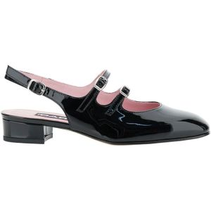 Carel, Zwarte Lakleren Mary Janes Zwart, Dames, Maat:35 EU