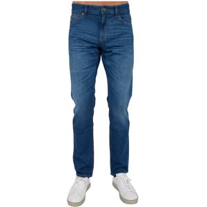 Hugo Boss, Jeans, Heren, Blauw, W32, Denim, Slim-fit Blu Denim Jeans