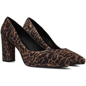 Lodi, Schoenen, Dames, Bruin, 37 EU, Suède, Luipaardprint pumps voor chique outfits