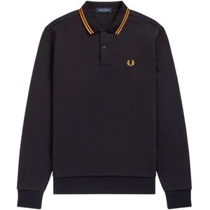 Fred Perry, Sweatshirts & Hoodies, Heren, Zwart, S, Katoen, Moderne Twist Zip-Through Sweatshirt