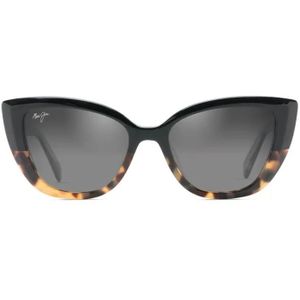 Maui Jim, Regenwoud Kapa Cat Eye Zonnebril Zwart, unisex, Maat:ONE Size