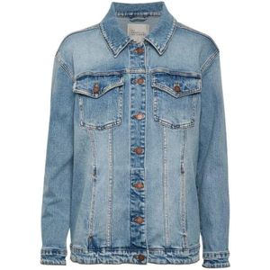 My Essential Wardrobe, Jassen, Dames, Blauw, L, Denim, Denim Jack