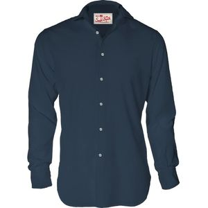 MC2 Saint Barth, Overhemden, Heren, Blauw, S, Casual overhemd