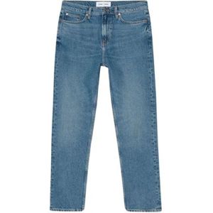 Samsøe Samsøe, Jeans, Heren, Blauw, W32 L32, Katoen, Wijdvallende jeans met taps toelopende pijpen