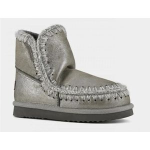 Mou, Schoenen, Dames, Grijs, 37 EU, Wol, 18 Microglitter Lapponia Eskimo Laarzen