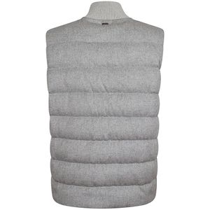 Herno, Jassen, Heren, Grijs, XL, Kasjmier, Luxe Grijs Kasjmier Zijden Vest