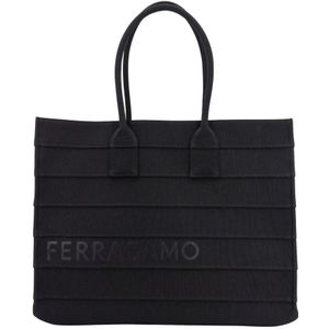 Salvatore Ferragamo, Tassen, Dames, Zwart, ONE Size, Handbags
