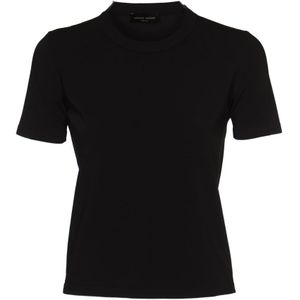 Roberto Collina, Tops, Dames, Zwart, S, Zwarte T-shirts en Polos Collectie
