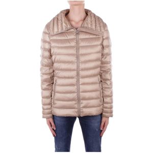 Ralph Lauren, Jassen, Dames, Beige, M, Polyester, Beige Jassen Logo Rits Zakken