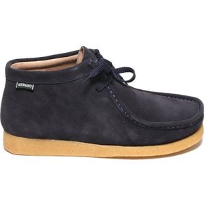 Sebago, Schoenen, Heren, Blauw, 44 EU, Suède, Blauwe Suède Enkellaarzen