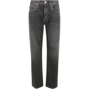 Brunello Cucinelli, Slim-fit Jeans Grijs, Dames, Maat:L