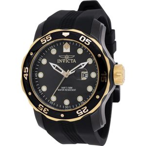 Invicta Watches, Accessoires, Heren, Zwart, ONE Size, Pro Diver Quartz Horloge