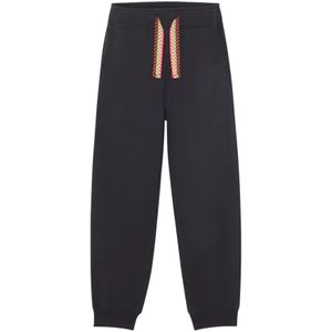 Lanvin, Zwarte Katoenen Joggingbroek Zwart, Heren, Maat:M